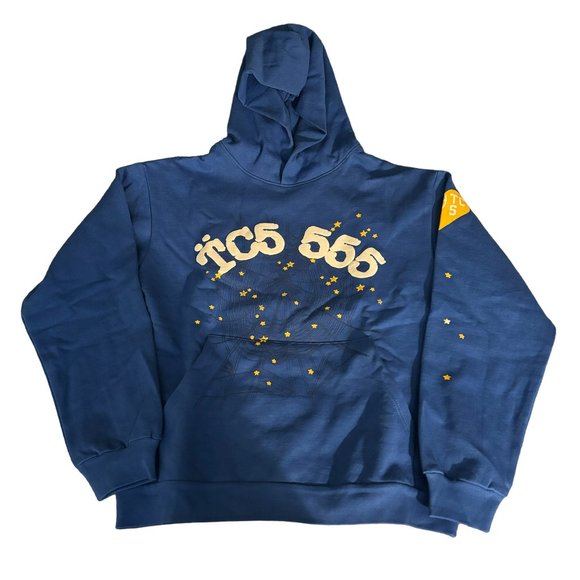 Sp5der TC5 Blue Hoodie - Picture 1 of 6